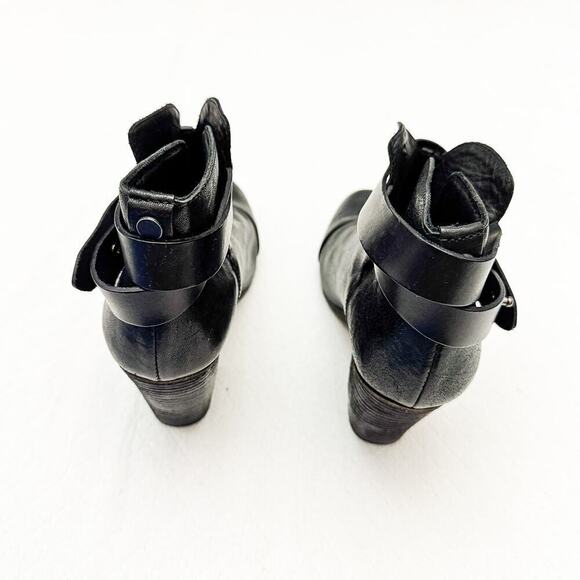 Rag & Bone Harrow Leather Cap-toe Ankle Booties Size 7.5 - Picture 2 of 7